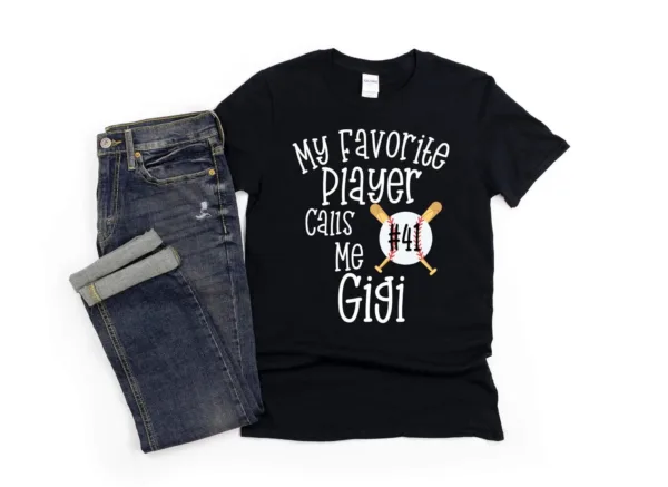 Personalized Gigi Baseball Shirt - Custom Gigi Gift for Baseball Lovers - My Favorite Player Calls Me Gigi
