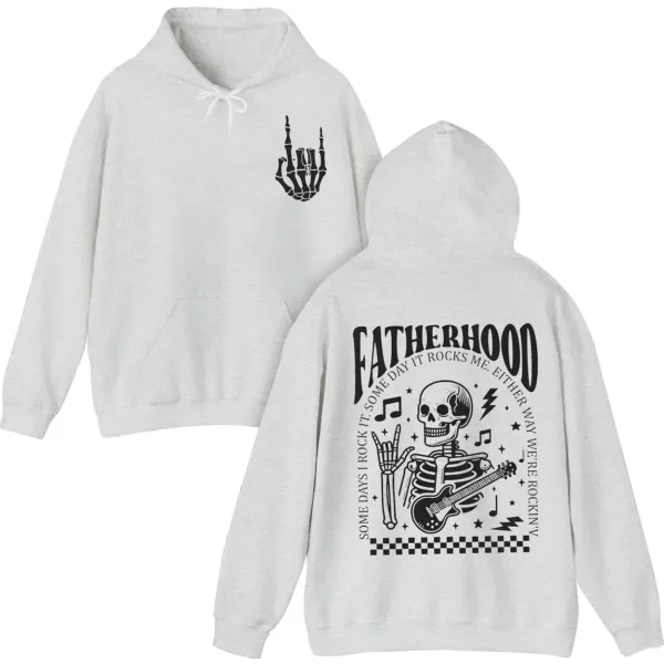 Fatherhood Front and Back Hoodie, Surviving Fatherhood, Funny Beer Dad Hoodie, Rocking Husband, Father's Day Gift for Him