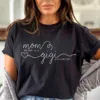 1-18.jpeg Mom Est Gigi Est Custom Shirt - Pregnancy Announcement Gift - Gigi T-Shirt - New Grandma Shirt - Pregnancy Reveal Gift for Mother's Day