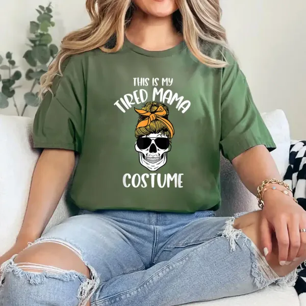 1-2-1-1.webp This Is My Tired Mom Costume Halloween Funny Tired Mama T-Shirt - Unisex, Gift for Halloween Day, Gift for Mama