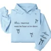 This Mama Wears Her Heart on Her Sleeve Hoodie – Custom Hoodie with Kids’ Names, Personalized Mother’s Day Gift for Mama