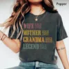 1-20.jpeg Personalized Mom Grandma Shirt - Mother's Day Shirt - Wife, Mother, Grandma Legend - Custom Dates - Funny Birthday Gift for Mother's Day