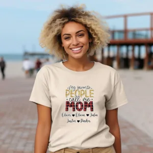 1-21-scaled-1.jpeg Personalized Mom Shirt with Kids' Names - My Favorite People Call Me Mom - Mother's Day Shirt - Mom Life Tee - Birthday Gift for Mom