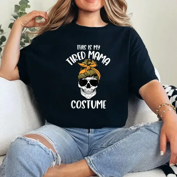 1-3-1-1.webp This Is My Tired Mom Costume Halloween Funny Tired Mama T-Shirt - Unisex, Gift for Halloween Day, Gift for Mama