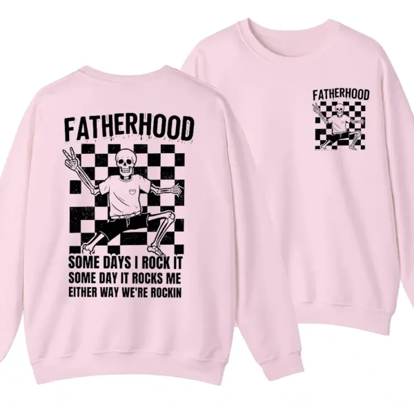 1-4-3.webp Dad Fatherhood Tour Shirt, Gift For Dad, Fatherhood Sweatshirt, Father's Day, Gift For Father, Some Days I Rock It Shirt, Rock Dad Sweater