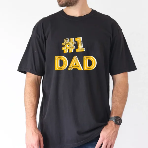 1-Dad-Number-One-Fathers-Day-Gift-Family-Man-Best-Dad-Ever-T-Shirt-100-Cotton-Single-Side-Printed-Black-Short-Sleeve-T-shirt-FatherS-Day-Gift-for-Family-Father-Papa-Dad-S-XXXL-2.webp #1 Dad Number One Fathers Day Gift Family Man Best Dad Ever T-Shirt, The Best Father's Day Gift