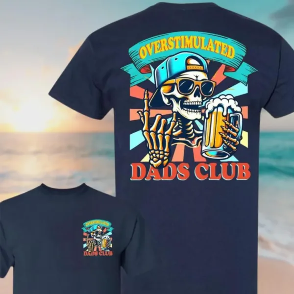 10-2-2.webp Overstimulated Dad Shirt – Funny Mental Load T-Shirt – Cool Vintage Dad Tee – Tired Dad Gift – Father's Day Gift for Husband