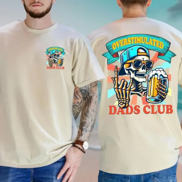 10-3-1.webp Overstimulated Dad Shirt – Funny Mental Load T-Shirt – Cool Vintage Dad Tee – Tired Dad Gift – Father's Day Gift for Husband