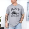 Father Mows Best Shirt, Funny Lawn Mowing Dad Tee, Yard Work Humor T-Shirt, The Best Father's Day Gift
