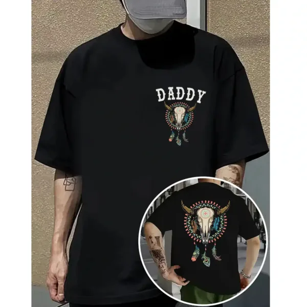 11-2-2.webp Cow Skull Shirt – Western Aztec Bull Skull Tee – Stylish Cowboy Girl Shirt – Perfect Southwestern Western Wear for Rodeo and Country Fans
