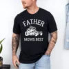Father Mows Best Shirt, Funny Lawn Mowing Dad Tee, Yard Work Humor T-Shirt, The Best Father's Day Gift