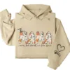 Personalized This Mama Wears Her Heart on Her Sleeve Hoodie – Floral Mama, Custom Hoodie with Kids’ Names, Personalized Mother’s Day Gift for Mom
