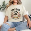12-1-8.webp Dog Mom Social Club T-Shirt – Floral Dog Lover Shirt for Women, Cute Gift for Dog Owners, Life Is Better with a Dog Tee, Fur Mama Outfit