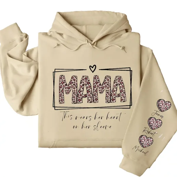 12-4-5.webp This Mama Wears Her Heart on Her Sleeve Hoodie – Custom Hoodie with Kids’ Names, Personalized Mother’s Day Gift for Mom