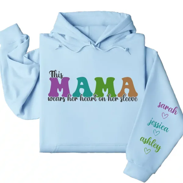 12-7.webp This Mama Wears Her Heart on Her Sleeve Hoodie – Custom Hoodie with Kids’ Names, Personalized Mother’s Day Gift for Mom