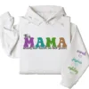 12-8.webp This Mama Wears Her Heart on Her Sleeve Hoodie – Custom Hoodie with Kids’ Names, Personalized Mother’s Day Gift for Mom