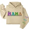12-9.webp This Mama Wears Her Heart on Her Sleeve Hoodie – Custom Hoodie with Kids’ Names, Personalized Mother’s Day Gift for Mom