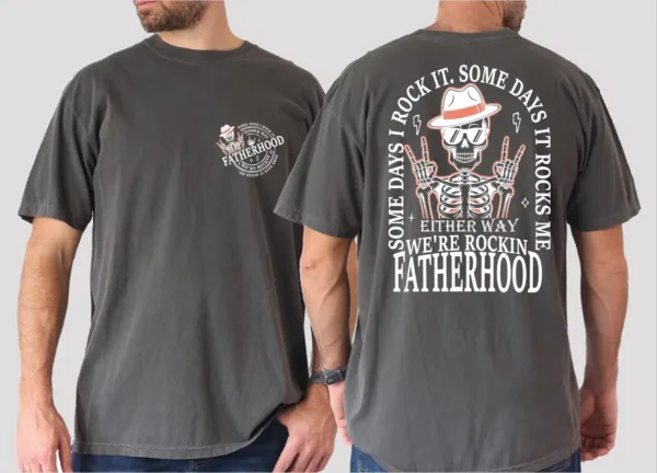 13-1-2.webp Fatherhood T-Shirt, Some Day Rock It Some Day It Rocks Me Shirt, Rocker Dad Gifts, Fathers Day Gift, Funny Dad Tee
