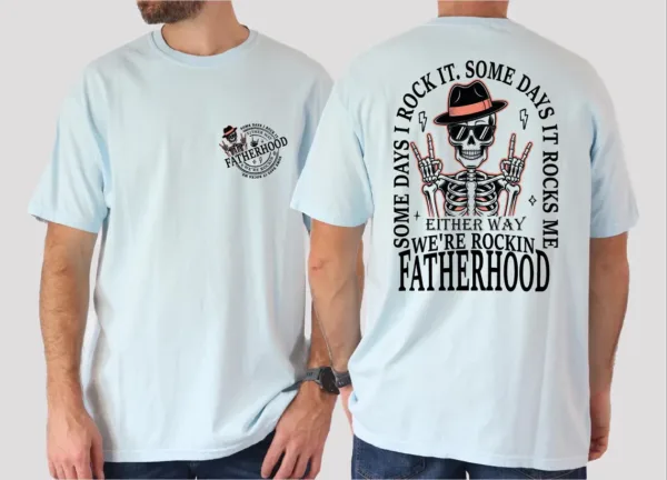 13-3-2.webp Fatherhood T-Shirt, Some Day Rock It Some Day It Rocks Me Shirt, Rocker Dad Gifts, Fathers Day Gift, Funny Dad Tee