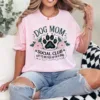 13-3-6.webp Dog Mom Social Club T-Shirt – Floral Dog Paw Shirt for Pet Lovers, Gift for Dog Owners, Cute Dog Lover Tee, Fur Mama Graphic Top