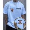 Aztec Cow Skull T-Shirt – Southwestern Desert Vibes Graphic Tee – Vintage Western Shirt – Boho Rodeo Outfit for Country Lovers