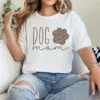 14-2-8.webp Dog Mom T-Shirt with Sleeve Name – Dog Lover Gift, Pet Owner Shirt for Women, Cute Fur Mama Tee, Mother's Day Outfit