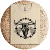 15-4-2.webp Vintage Cow Bull Skull T-Shirt – BOHO Southwestern Aztec Feather Design – Rustic Western Graphic Tee – Unique Cowgirl & Cowboy Shirt