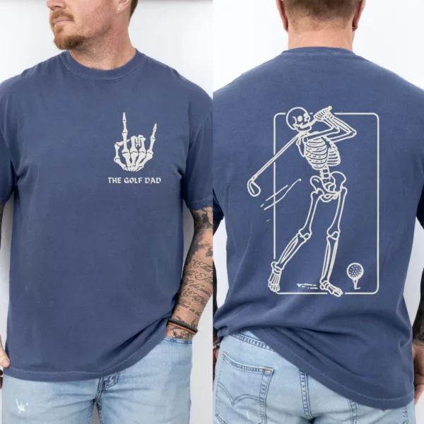 16-2-3.webp Fathers Day Sport T-Shirt, Golf Dad Shirt, Gift for Him, Skeleton Dad