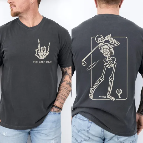 16-3-3.webp Fathers Day Sport T-Shirt, Golf Dad Shirt, Gift for Him, Skeleton Dad