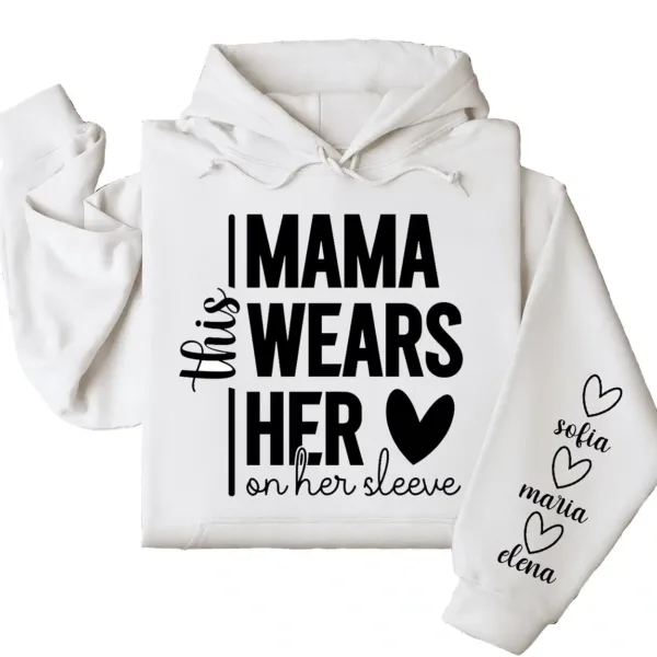 16-3-5.webp This Mama Wears Her Heart on Her Sleeve Hoodie – Custom Hoodie with Kids’ Names, Personalized Mother’s Day Gift for Mama