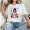 17-1-3.webp The Mom Funny Tarot Card Messy Bun Coffee Skeleton Mama T-Shirt - Unisex, Gift for Halloween Day, Gift for Mama