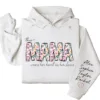 This Mama Wears Her Heart on Her Sleeve Hoodie – Custom Hoodie with Kids’ Names, Personalized Mother’s Day Gift for Mama