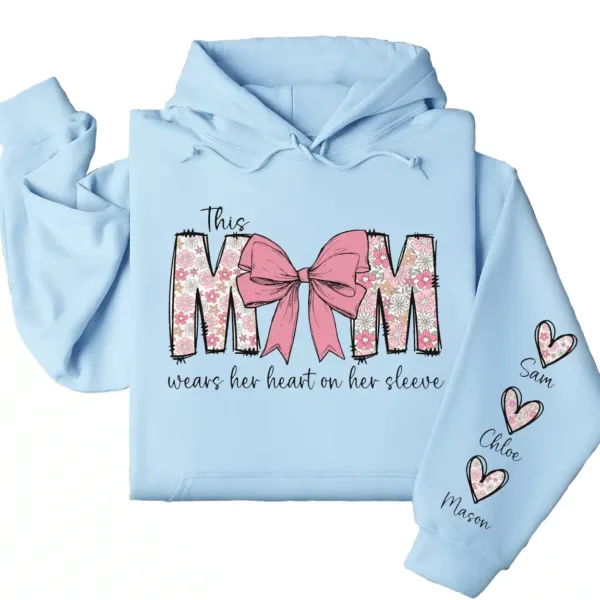 17-4-4.webp This Mom Wears Her Heart on Her Sleeve Hoodie – Custom Mama Shirt with Kids’ Names, Personalized Mother’s Day Gift, Cute Sweatshirt for Mom
