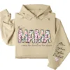 This Mama Wears Her Heart on Her Sleeve Hoodie – Custom Hoodie with Kids’ Names, Personalized Mother’s Day Gift for Mama