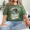 Someone's Feral Mom Skeleton Wildflower Skull Halloween T-Shirt - Unisex, Gift for Halloween Day,  Gift for Mama