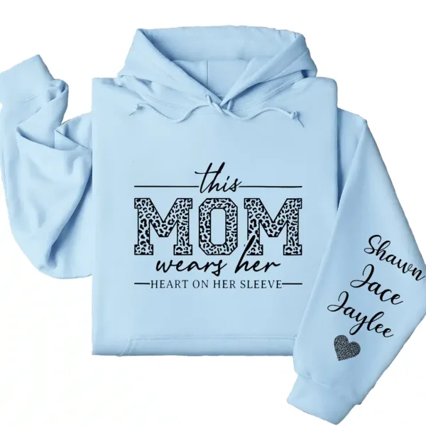 18-3-5.webp This Mom Wears Her Heart on Her Sleeve Hoodie – Personalized Mom Life Shirt with Kids’ Names, Mother’s Day Gift, Cute Blessed Mama Tee