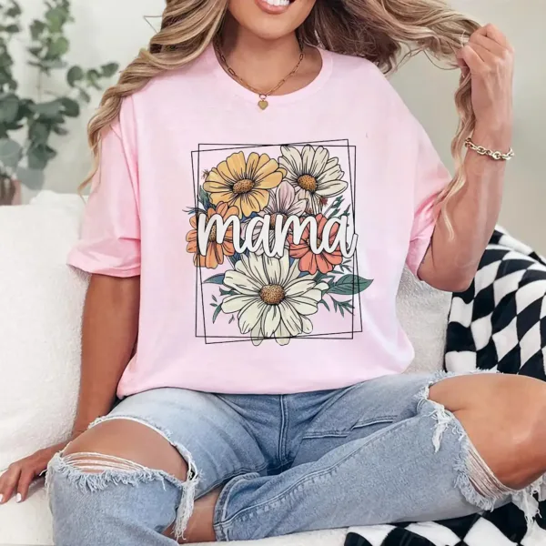 18-3-7.webp Floral Mama T-Shirt – Retro Flower Graphic Tee for Mom, Cute Mother's Day Gift Shirt, Trendy Mama Shirt for Women, Casual Mom Outfit