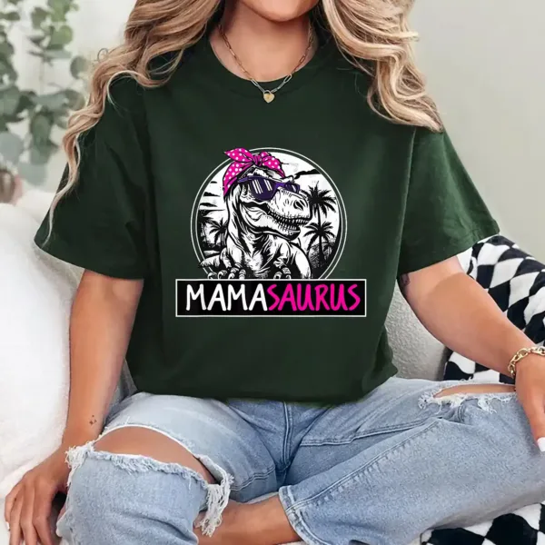 Mamasaurus T rex Dinosaur Funny Mama Saurus Mother's Family T-Shirt - Unisex, Gift for Halloween Day,  Gift for Mama