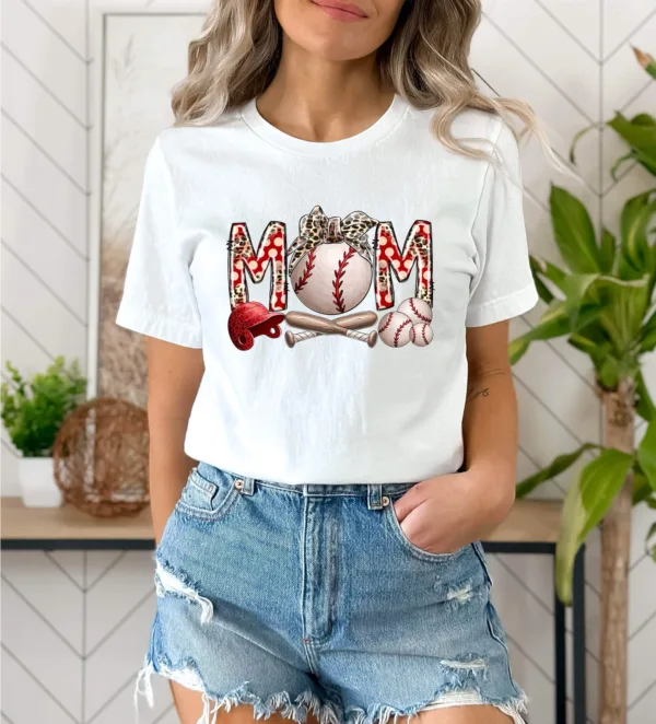 2-12.jpeg Baseball Mama Shirt - Baseball Mom Shirt for Women - Sports Mom T-Shirt - Family Baseball Lover Gift - Mother's Day Shirt
