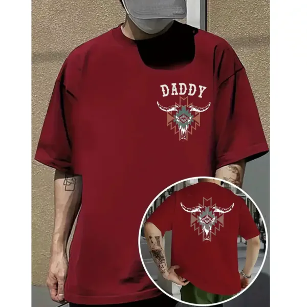 Aztec Boho Bull Skull T-Shirt – Women’s Country Cowgirl Tee – Western Rodeo Graphic, Wallen-Inspired Style, Perfect Cow Skull Shirt