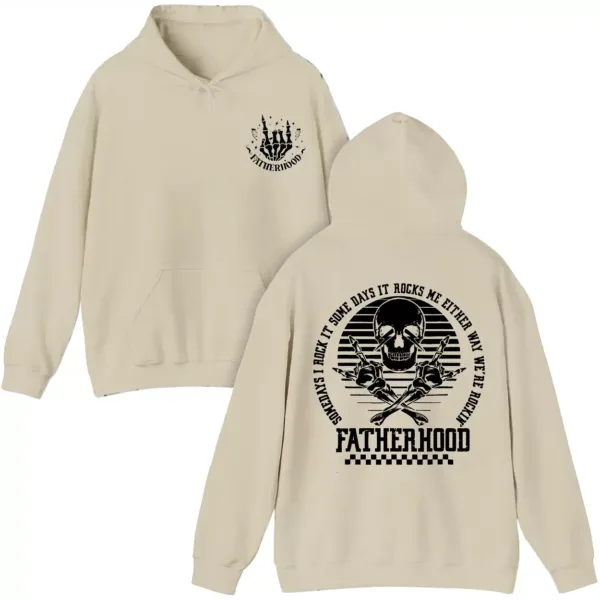 Fatherhood Hoodie, Some Days I Rock It, Either Way We're Rockin, Rocking Dad Hoodie, The Best Father's Day Gift