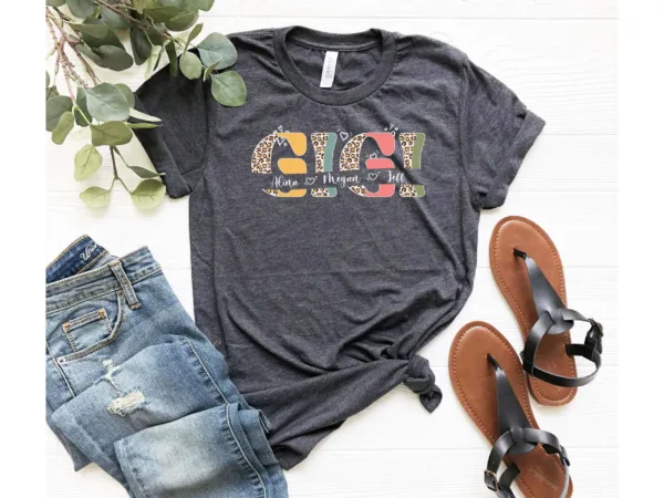 Personalized Gigi To Be Shirt - Cute Grandma Shirt - Mother's Day Gift for Grandma or Nana - Pregnancy Reveal Shirt