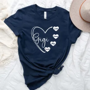 Personalized Gigi Shirt with Names - Grandma Birthday Gift - Gift for Gigi or Nana - Grandparent Shirt