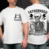 20-1-4.webp Father's Day T-Shirt, Just A Dad Who Came Back With The Milk, Funny Dad Shirt, Skeleton Fatherhood Shirt, Gift for Husband