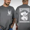 21-2-3.webp Fatherhood T-Shirt, Funny Skeleton Dad, Sometimes I Rock It Sometimes It Rocks Me Tee, Cowboy Dad Shirt, Gift For Dad