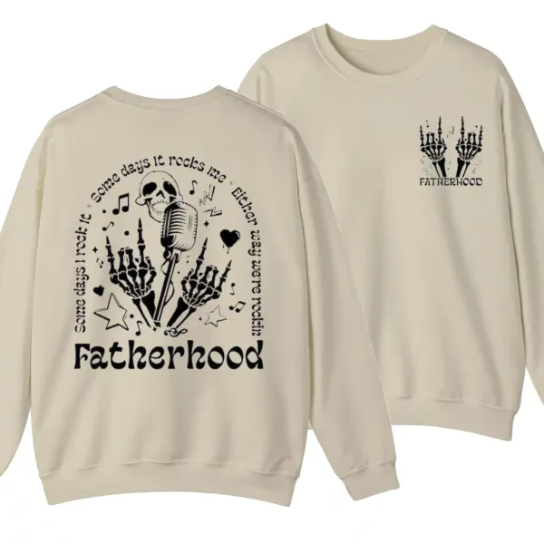 Fatherhood Sweatshirt, Some Days I Rock It Shirt, Papa Lighting Bold Sweater - Unisex, Gift For Father's Day