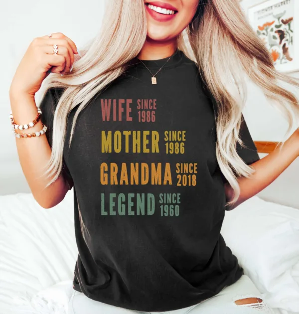 3-12-scaled-1.jpeg Personalized Mom Grandma Shirt - Mother's Day Shirt - Wife, Mother, Grandma Legend - Custom Dates - Funny Birthday Gift for Women
