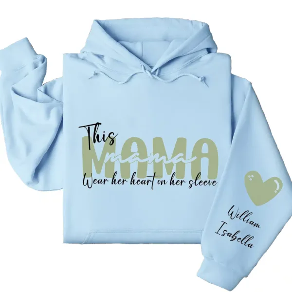 3-2-11.webp This Mama Wears Her Heart on Her Sleeve Hoodie – Custom Hoodie with Kids’ Names, Personalized Mother’s Day Gift for Mama