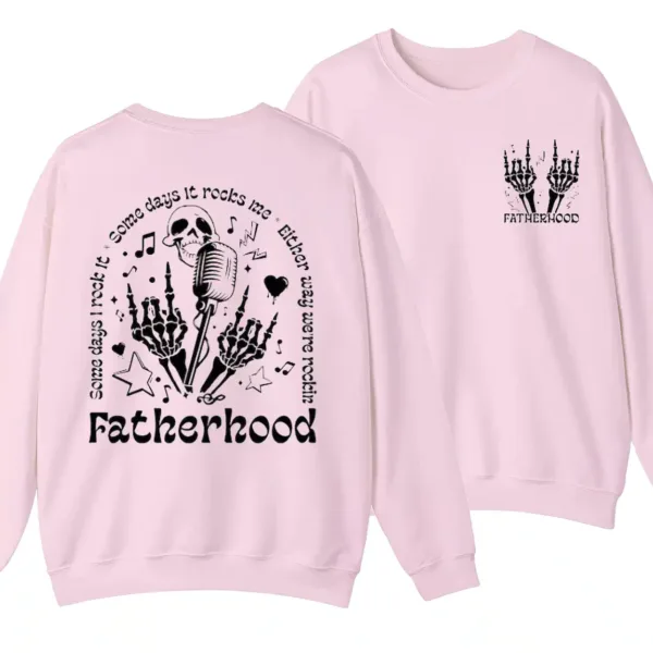 Fatherhood Sweatshirt, Some Days I Rock It Shirt, Papa Lighting Bold Sweater - Unisex, Gift For Father's Day
