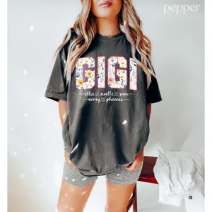 4-2.jpeg Custom Gigi Shirt - Retro Personalized Gigi Grandma Outfit - Cool Gigi Gift
